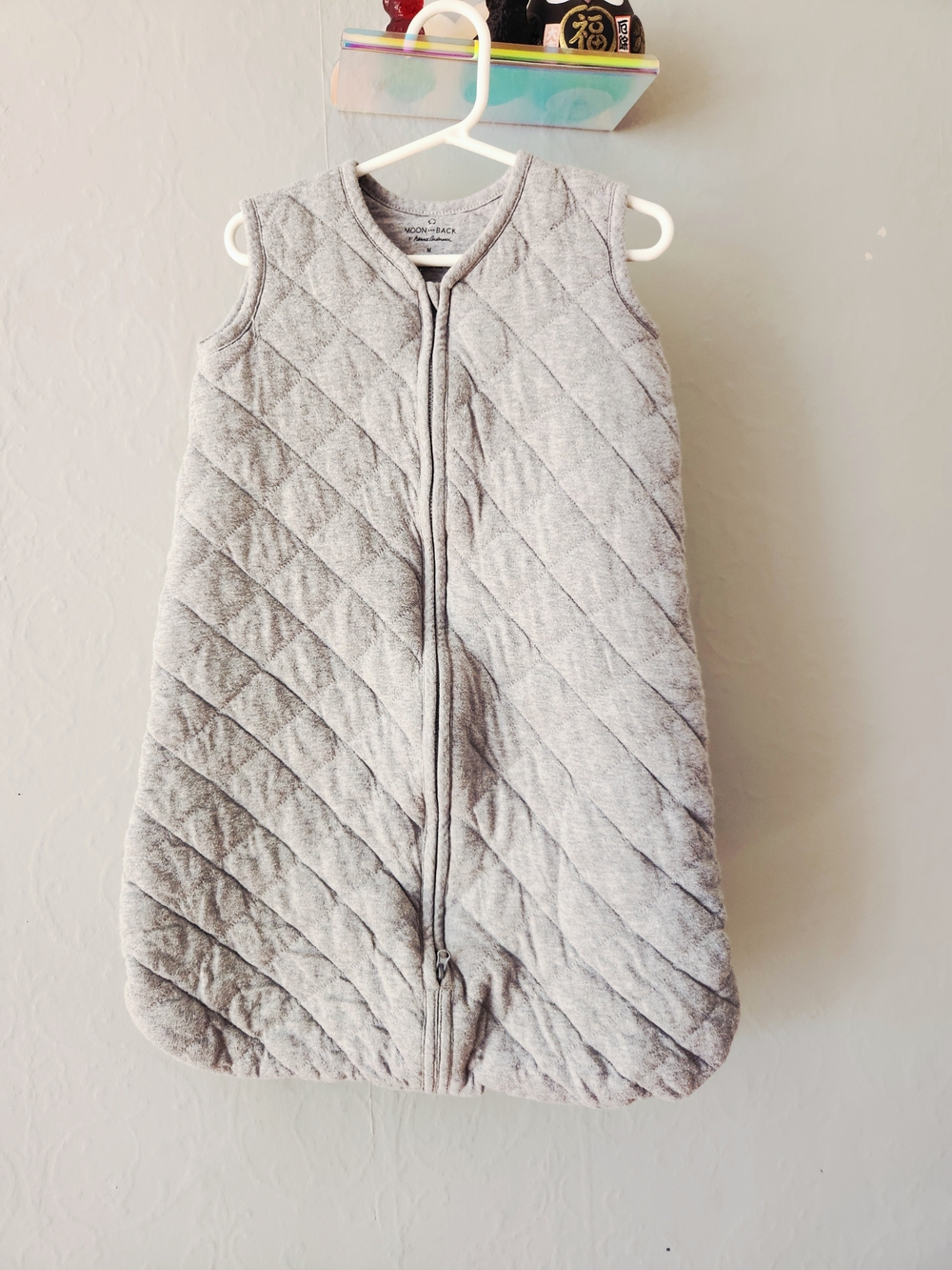 Hanna Andersson 0-6 Month Quilted Gray Sleep Sack